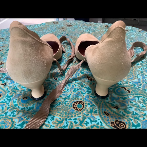 Peter Kent suede low heel vintage style shoes size 38 1/2 made in Italy. - Picture 8 of 8